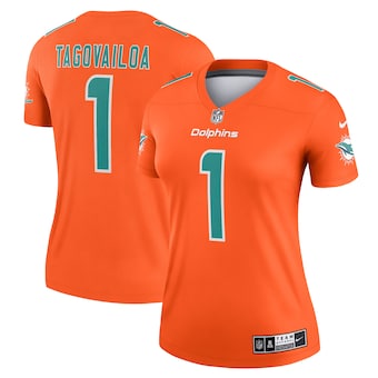 womens nike tua tagovailoa orange miami dolphins inverted le